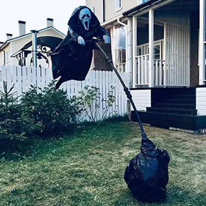 Flying Halloween Ghost Face Scarecrow