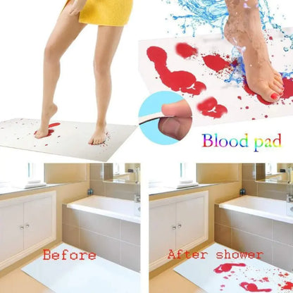 Blood Red Halloween Bath Mat