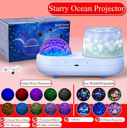 Ocean Star Rotating Music Projection Light