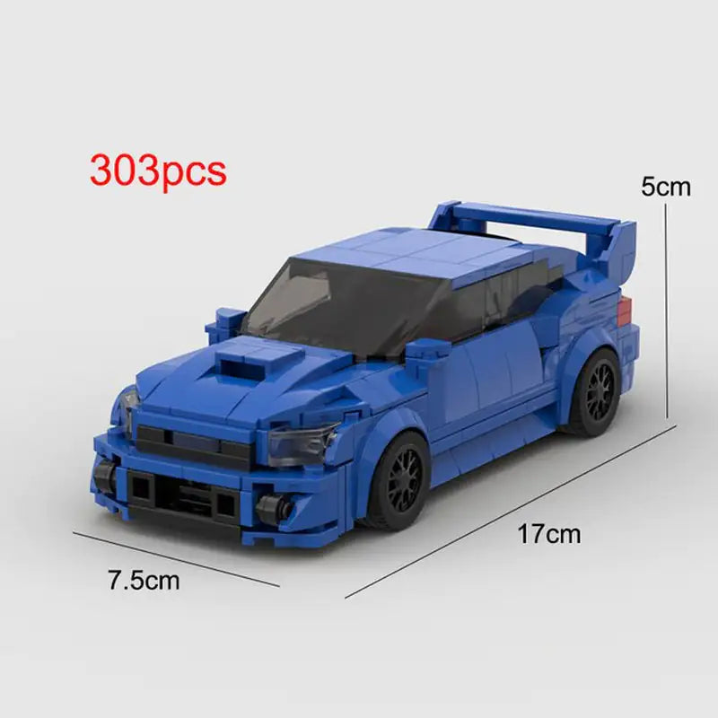 Blue Lego Car